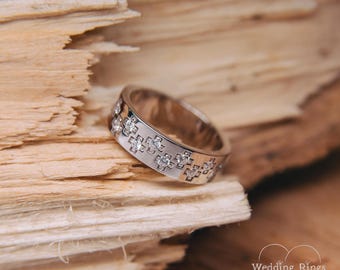 Silverly Sterling Silver Marcasite Crossover Wide Band Ring - 1920s Vintage Style, 15mm Width - View #2