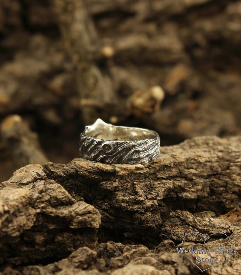 Unique Men's Initial Ring With Shield Engraving Wedding Etsy