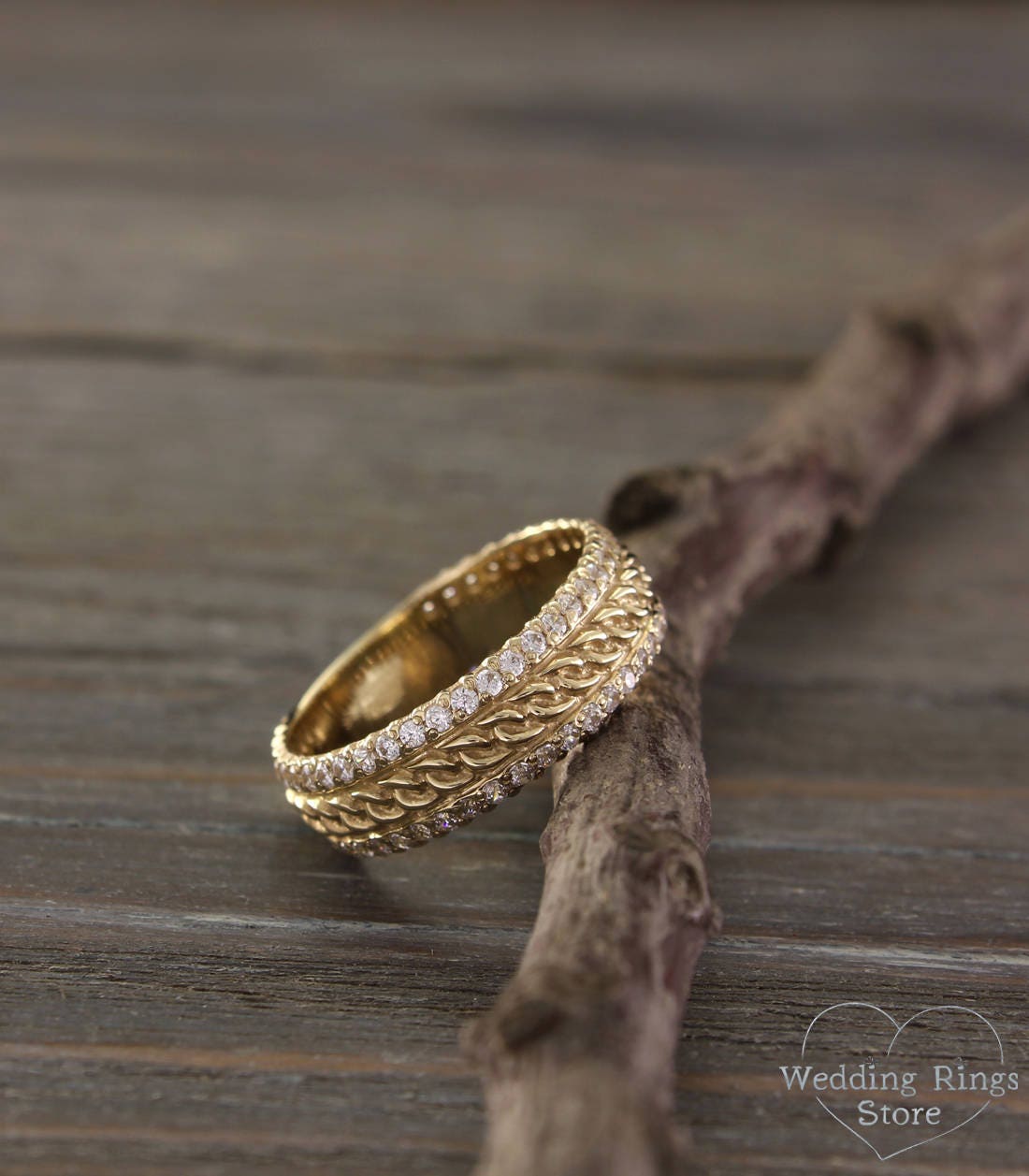 Vintage style promise ring Chain wedding band Unique wedding Etsy