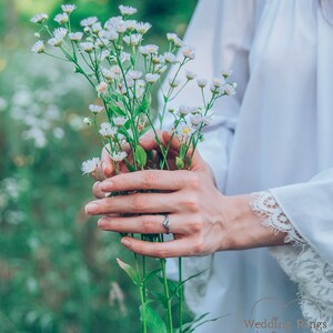 Tiny branch engagement ring with peridot, Dainty peridot ring, Small branch engagement ring, Women's peridot ring, Nature ring, Unique gift image 2