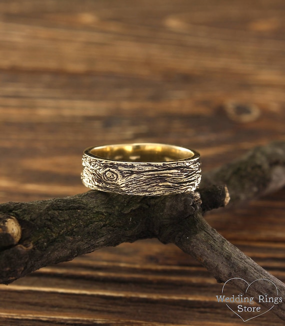Etsy mens gold wedding band best sale