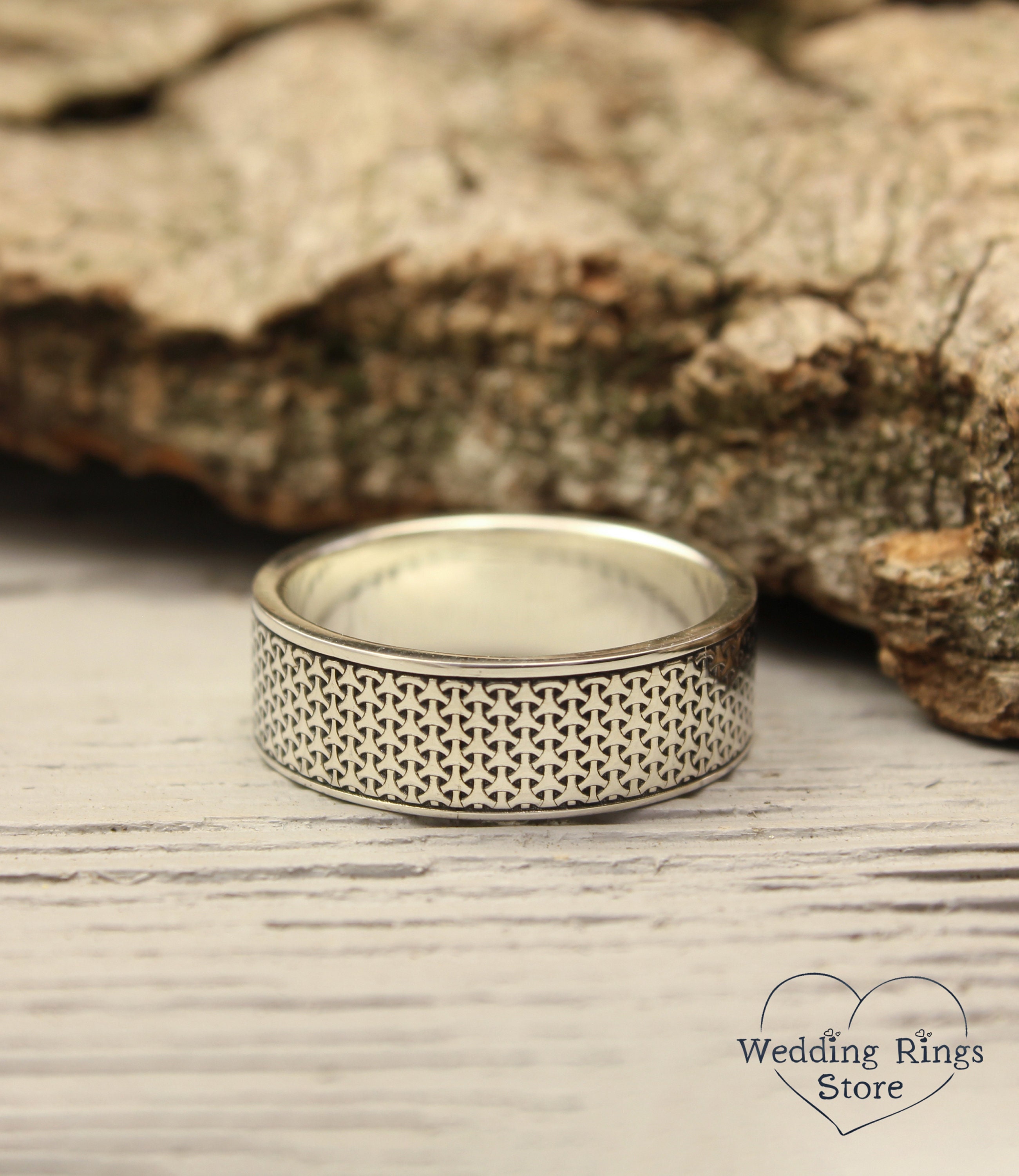 ヴィンテージ！Silver Chunky Tapered Band リング ヴィンテージ！Silver Chunky Tapered Band リング