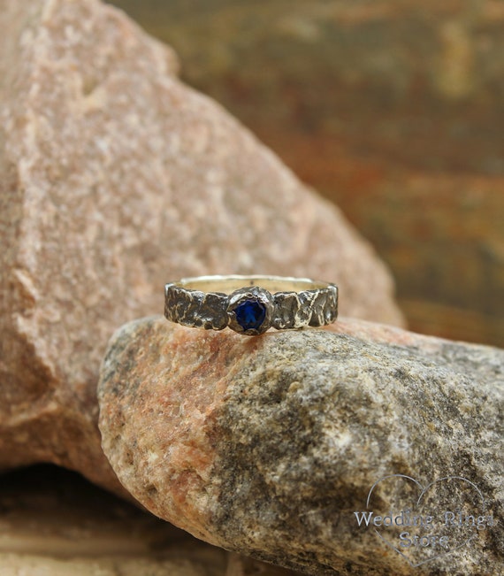 Sterling silver Sapphire ring Sterling silver Sapphire ring