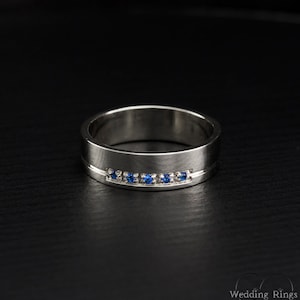 Men silver wedding band, Wide wedding ring, Men silver ring, Masculine wedding band, Simple wedding ring, Unique wedding band, Gift for men
