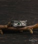 Vintage style tree band with emerald, Unique mens tree wedding band, Men's branch wedding ring, Mens emerald band, Wide ring, Emerald ring 