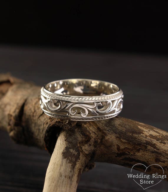 Women's Vintage Filigree Wedding Ring