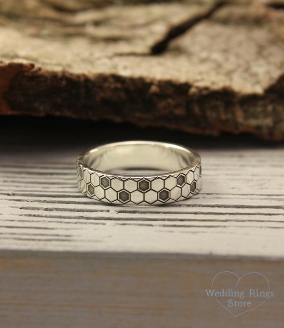 Hexagon ring men clearance
