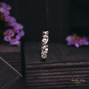 Scroll Work Rings Delicate Scrollwork Ring Vintage Style - Detailed Filigree Ring for Her ...