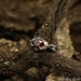 Leaf on the branch engagement garnet ring, Unique women's garnet ring, Leaves ring, Forest engagement ring, Oval cut ring, Sterling silver