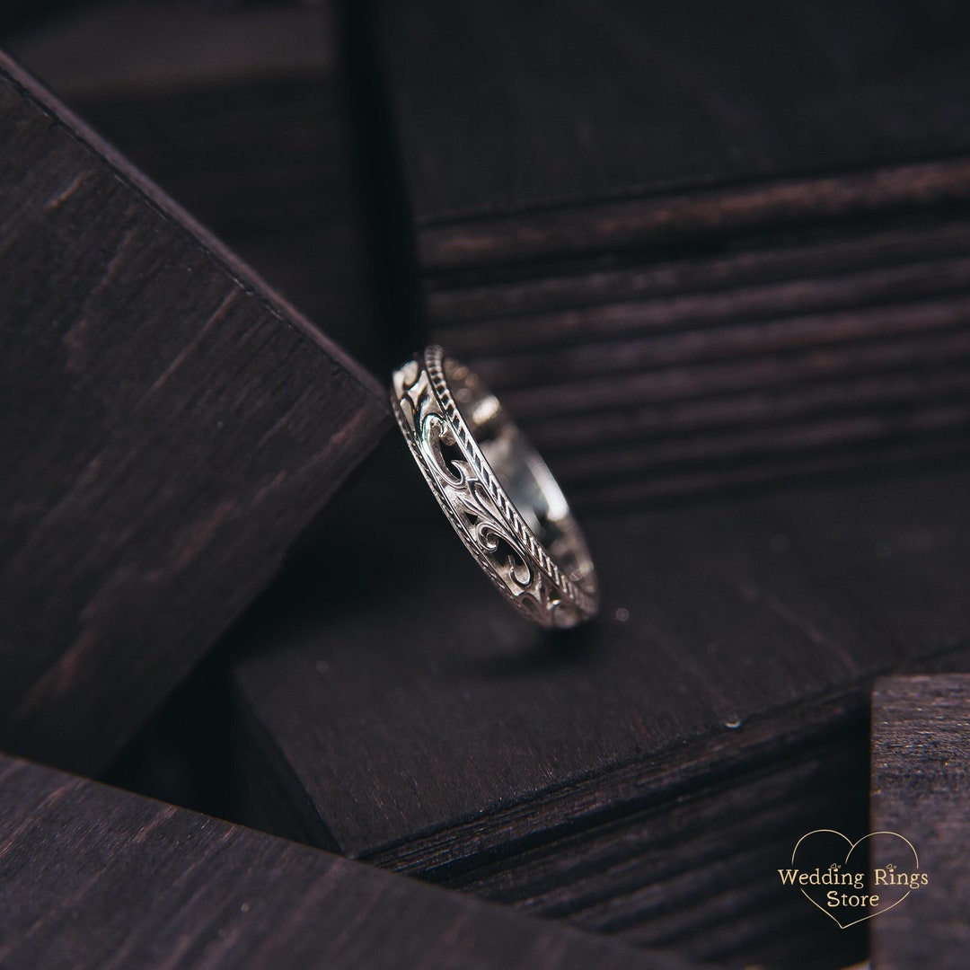 Silver Classy Rings Vintage Style Elegant Ring for Her - Handmade Vine Silver Ring - Nature ...