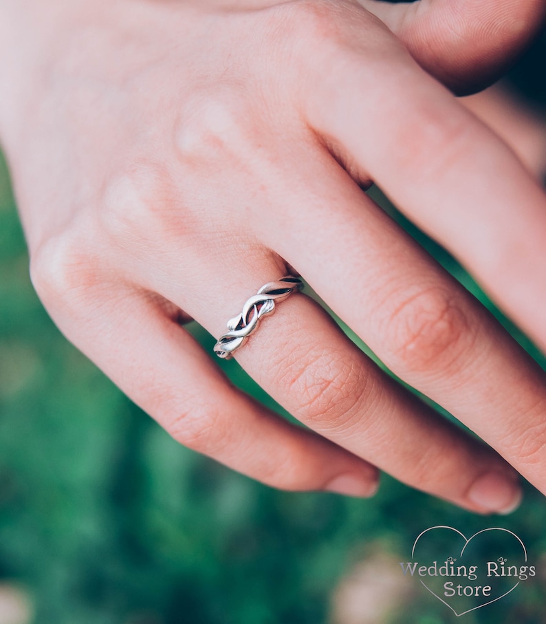 Sterling silver ring nature inspired