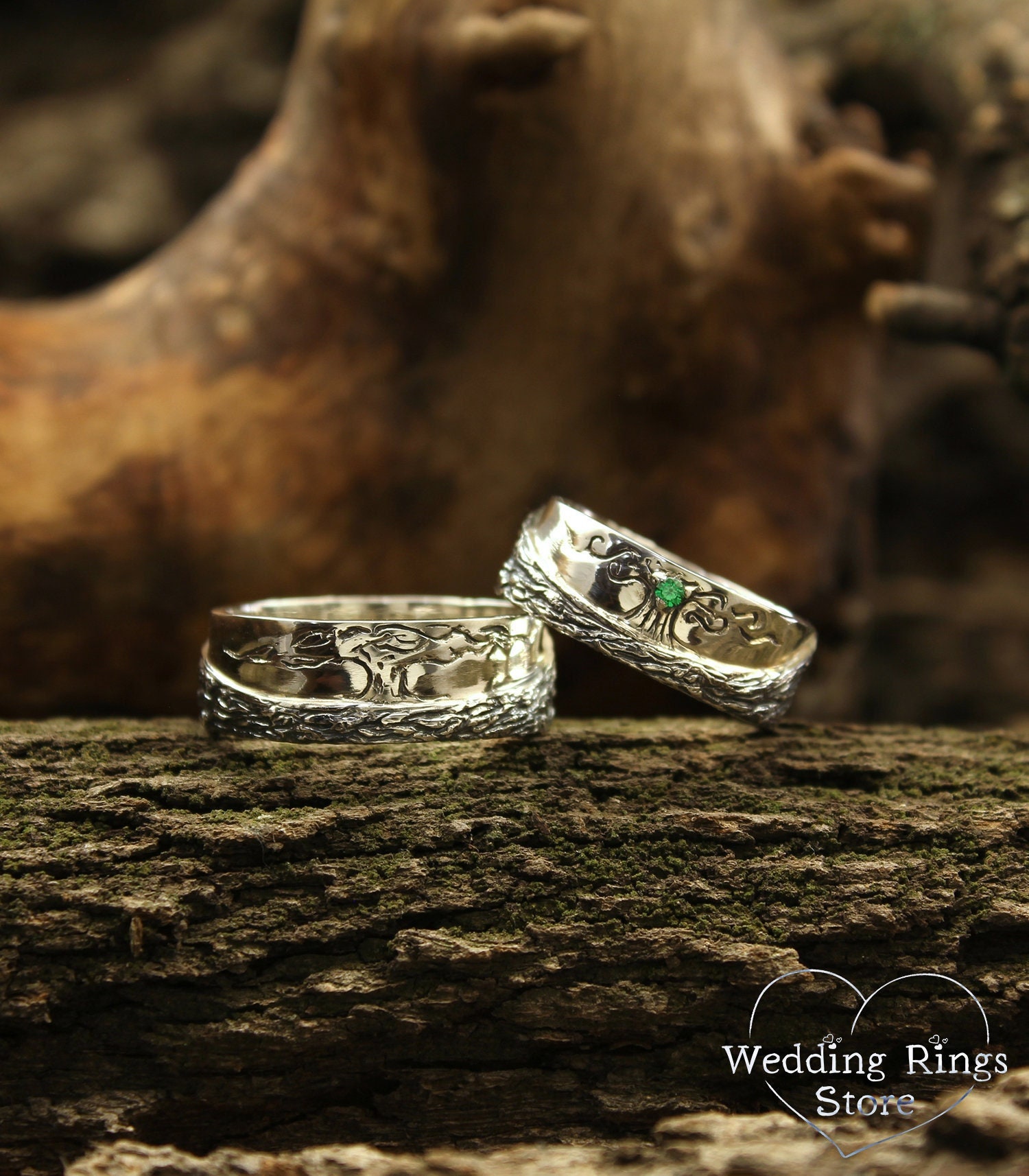Anillos de pareja frikis Etsy Espana