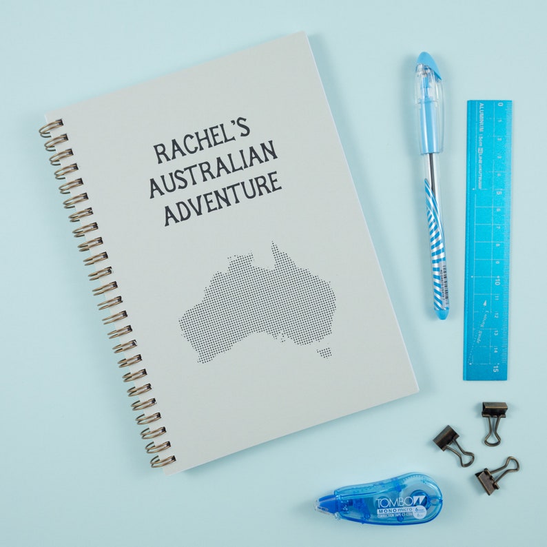 Personalised Australia Travel Journal. Write Down Holiday Etsy UK