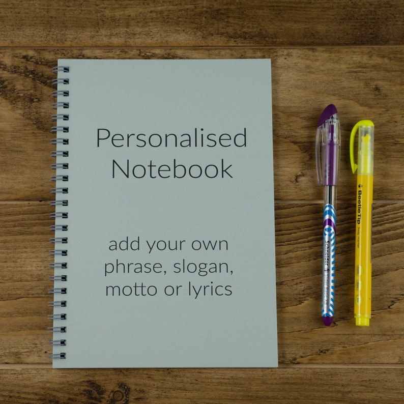 Personalised Notebook Motivational Quotes Personalised Etsy