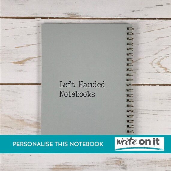 Personalised Left Handed Journal Left Hand A5 Notebook Gift Etsy