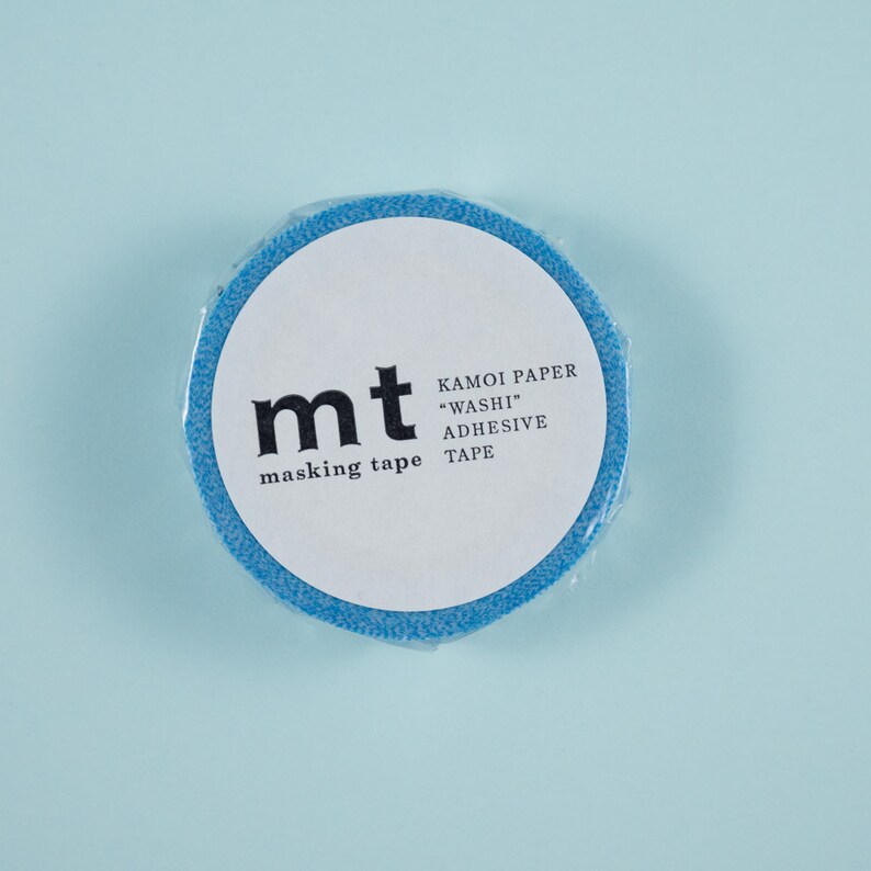 MT Washi Tape Light Blue Lined Messy Cyan Bullet Journal Accessories Planner Sticker Scrap Book Japanese Craft Adhesive Tape
