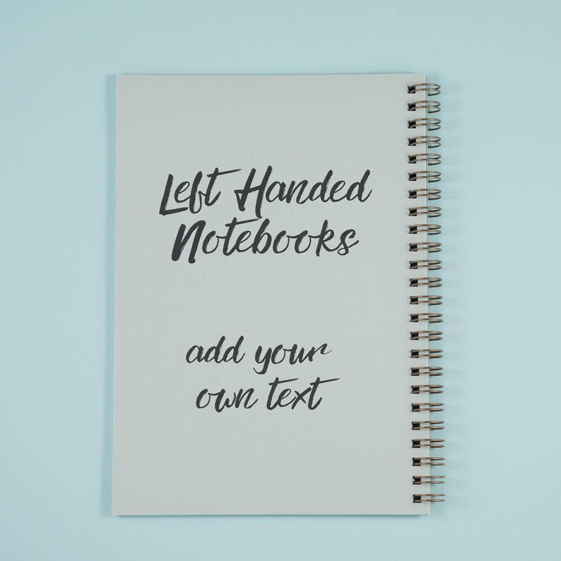 Left Handed Personalised Gift Notebook Custom Notebook for a Etsy