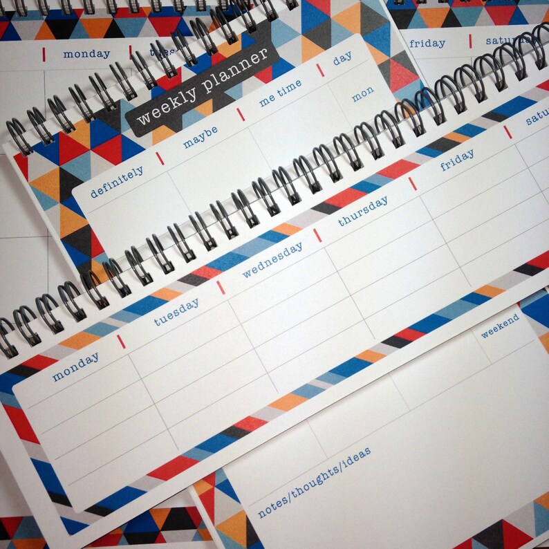 Weekly Planner Pad Desk Keyboard Planner Compact Weekly | Etsy