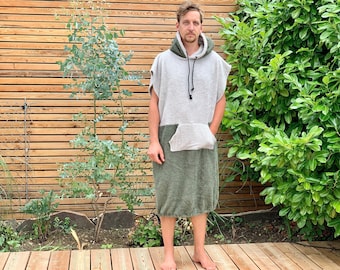 Surfponcho Poncho Surf Terry Towel Hoodie Surfcape Cape Bath Poncho Bathrobe