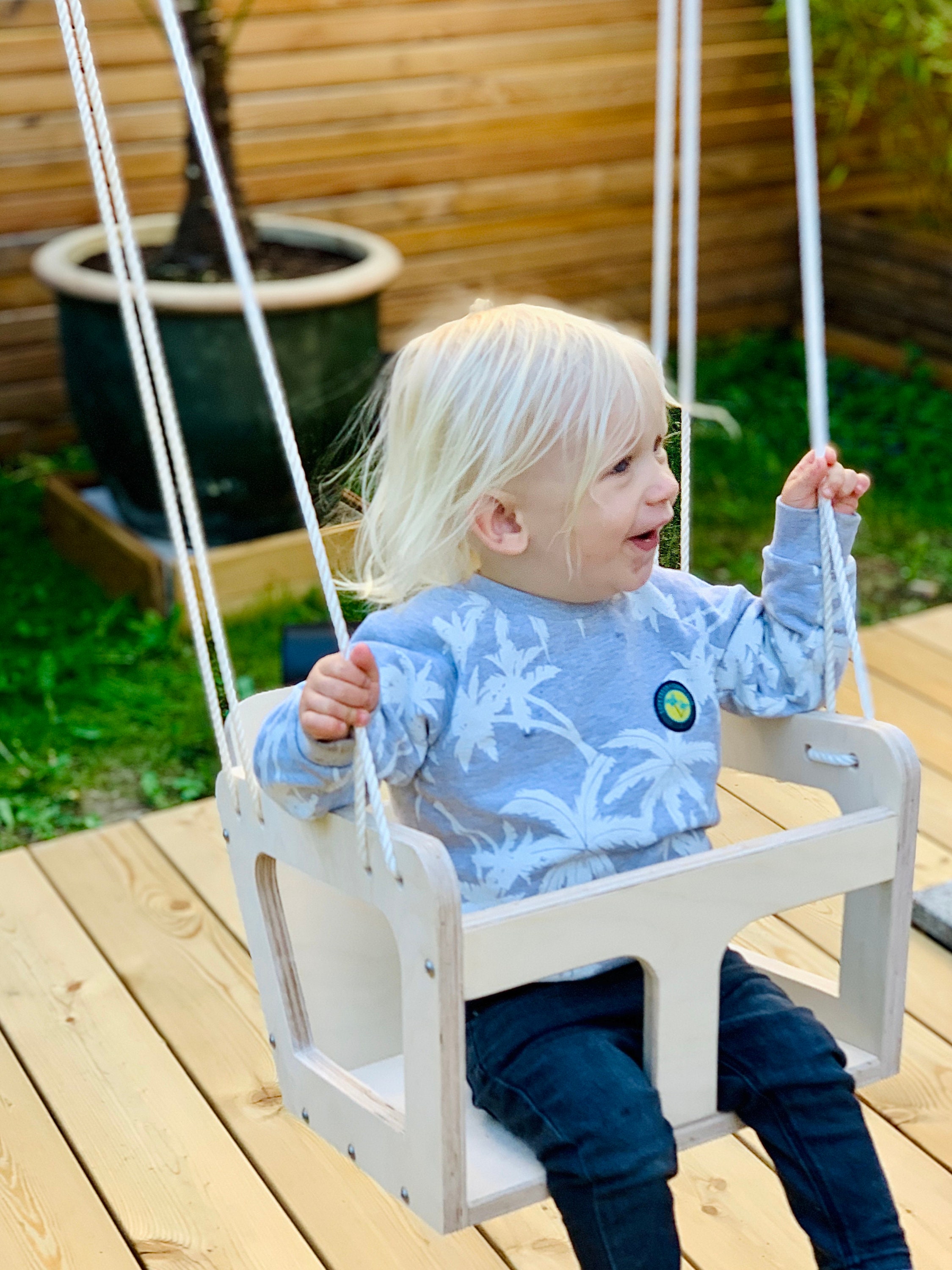 Vroegst overtuigen machine Kinderschommel van hout voor buiten en in de tuin. - Etsy België