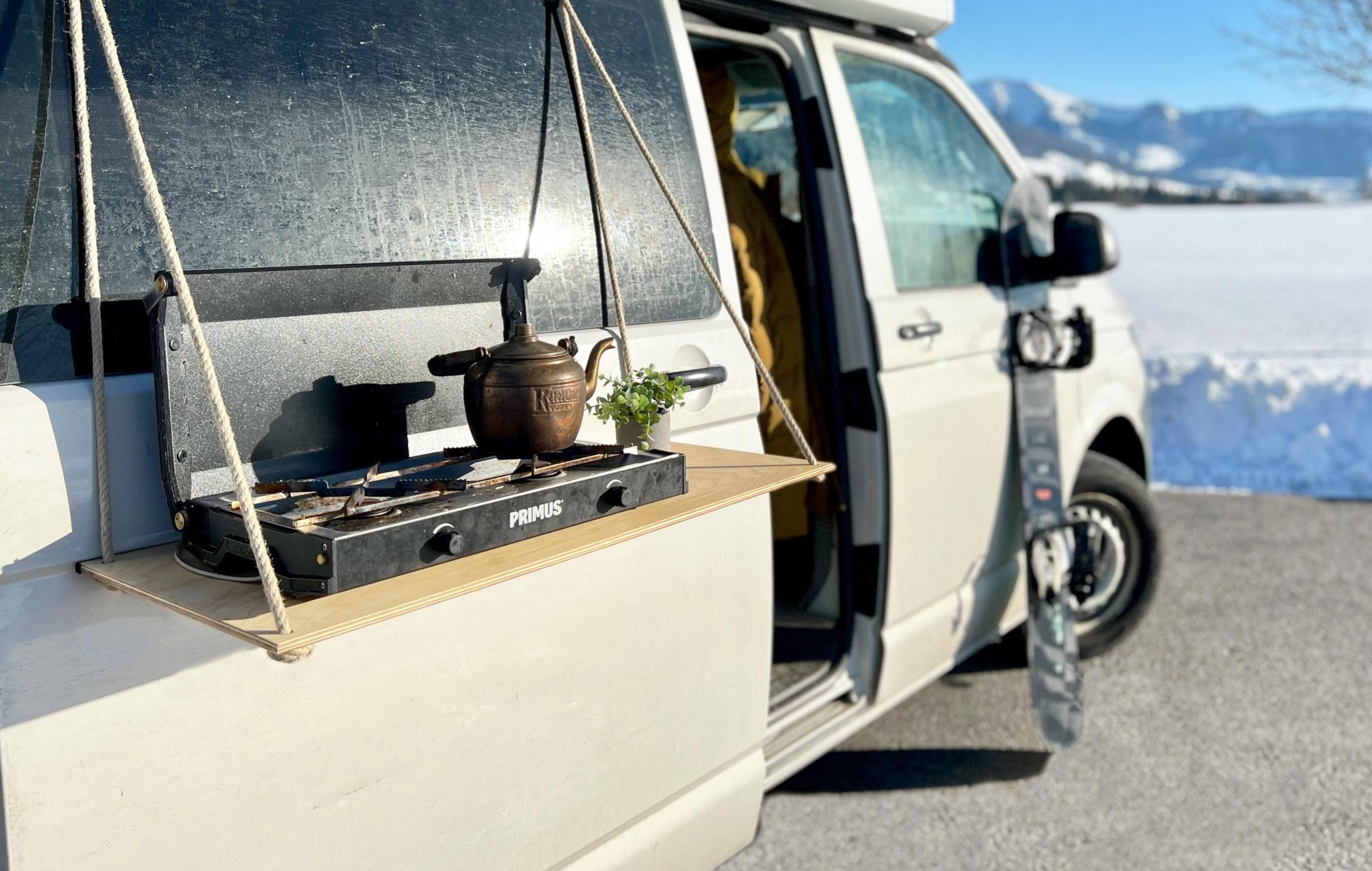 VW Bus Van Outdoor Table Outdoor Kitchen Camping Vanlife Van Rope 