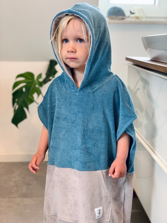 Poncho per bambini, poncho da surf, poncho, asciugamano da surf in spugna,  felpa con cappuccio, mantello da surf, accappatoio, poncho da bagno -   Italia