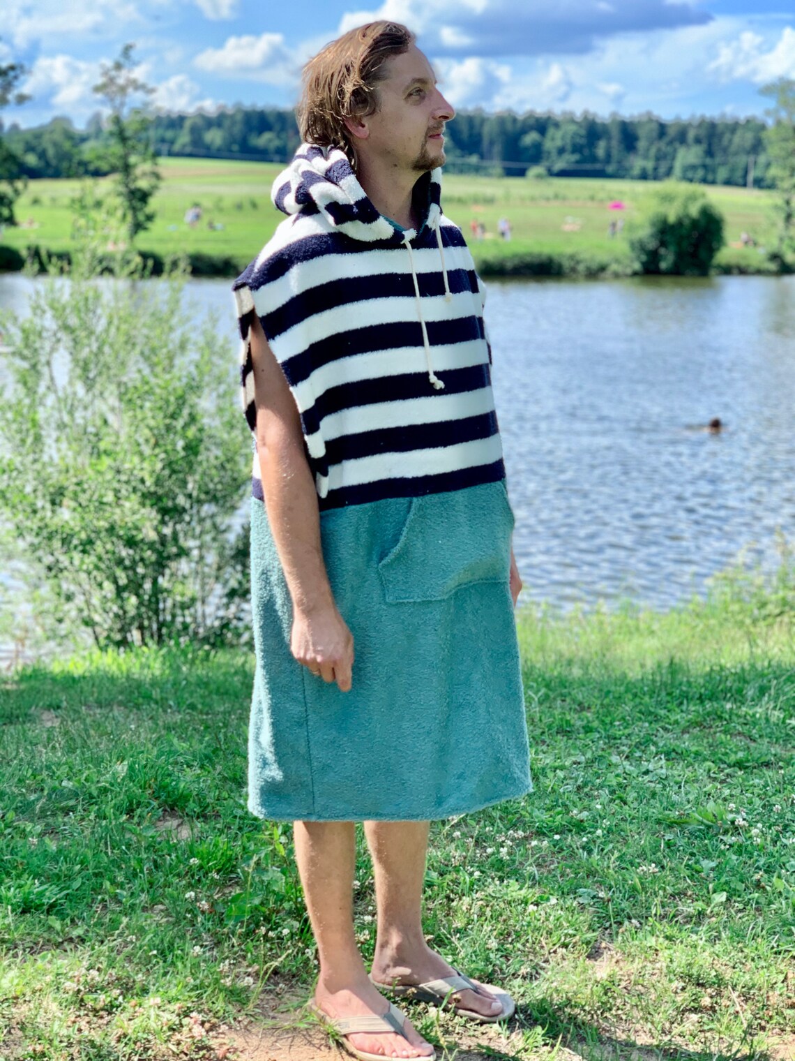 Surf Poncho Poncho Surf Frottee Towel Hoodie Surfcape Cape Etsy