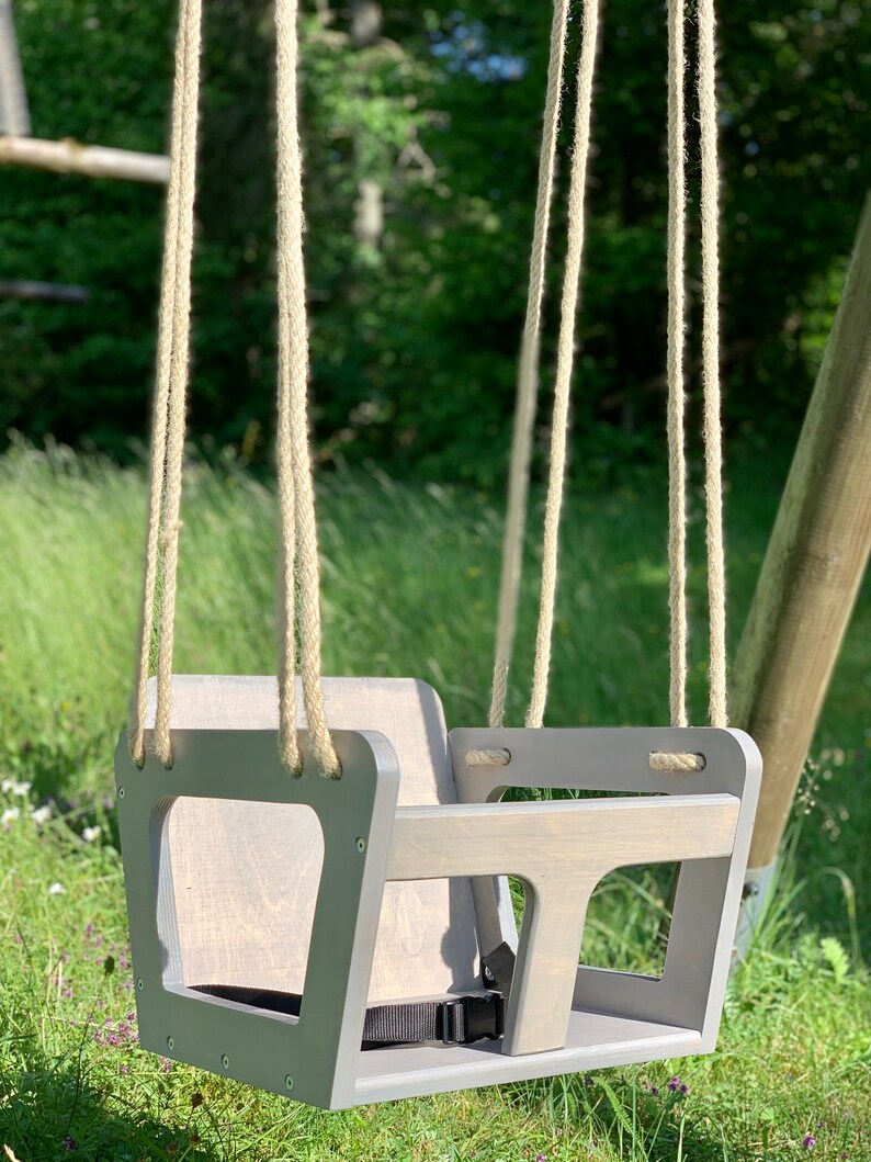 Kinderschaukel aus Holz für den Außenbereich und Garten. Etsy.de