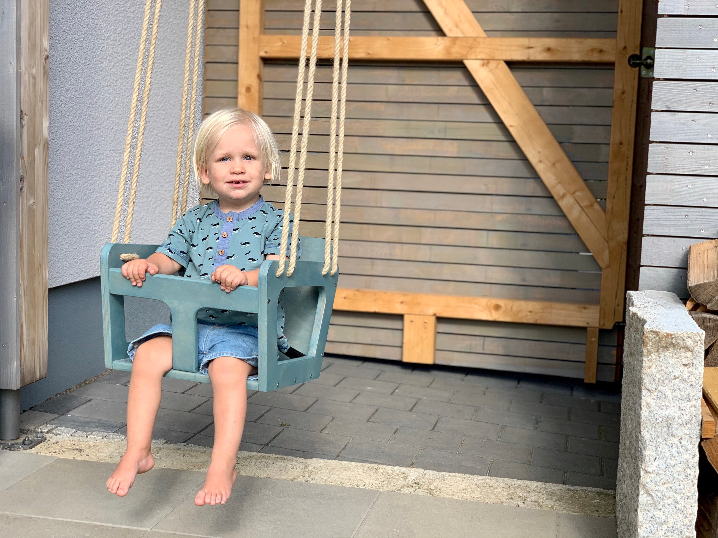 Vroegst overtuigen machine Kinderschommel van hout voor buiten en in de tuin. - Etsy België