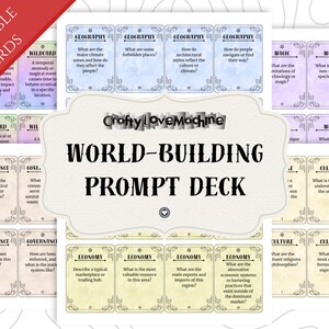 136 cartes imprimables d'invite de construction de mondes fantastiques pour les écrivains, les directeurs généraux et les joueurs de rôle