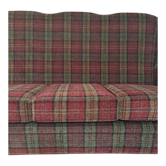 Red gingham couch online