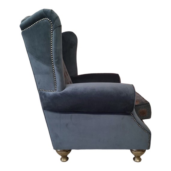Round cheap wingback chair