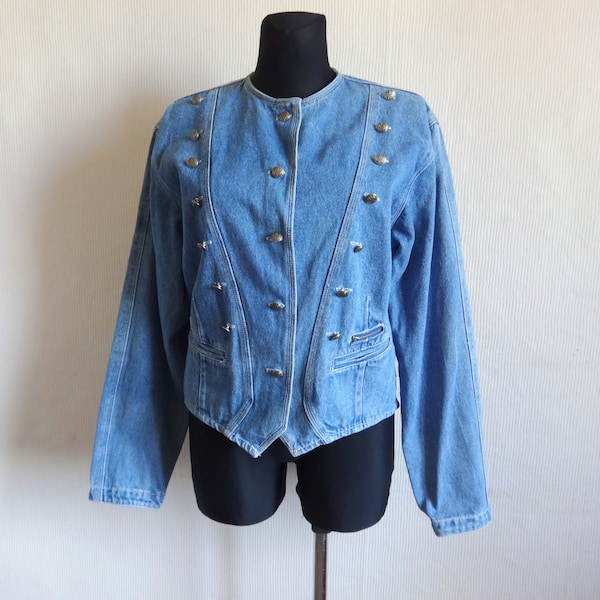 Long Denim Jacket Etsy