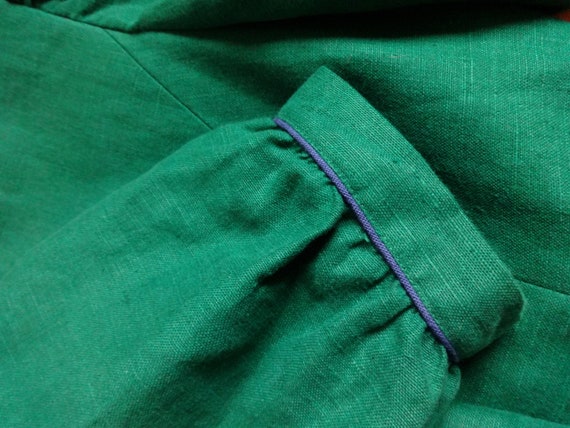 Vintage Sportalm Austrian Linen Green Blazer Wome… - image 7