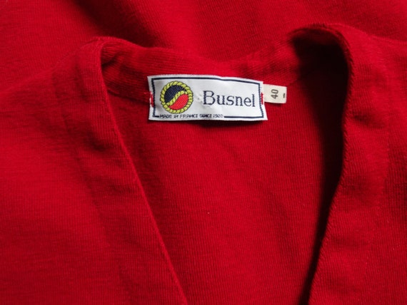 Busnel Vintage French Vest Red Women's Wool Vest … - image 7