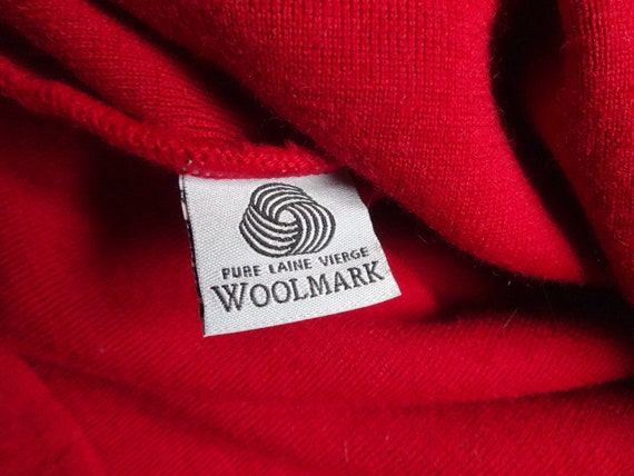 Busnel Vintage French Vest Red Women's Wool Vest … - image 8