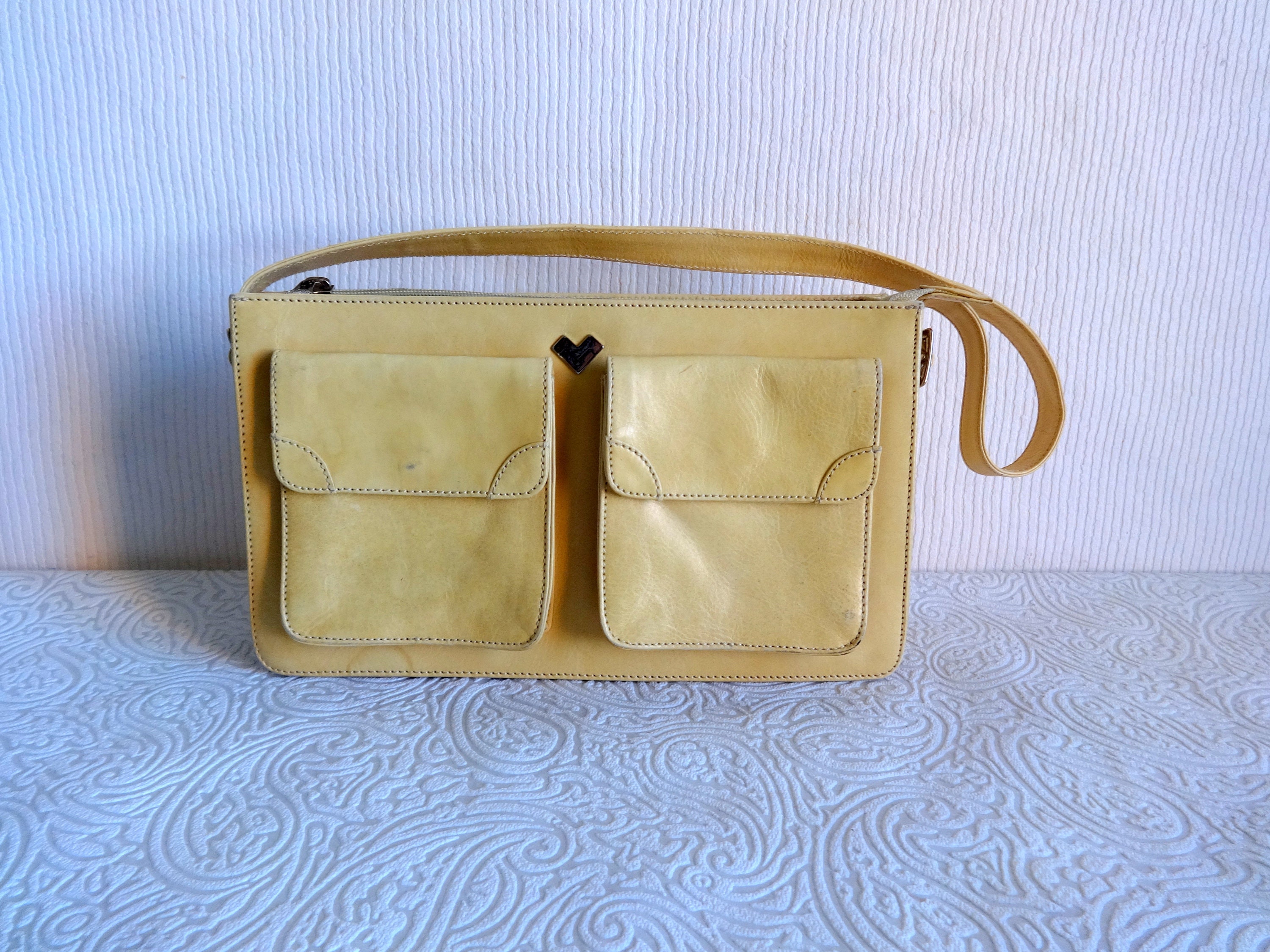 80s Vintage Travel Bag Mario Valentino/bag 24 Hours/floral Bag 