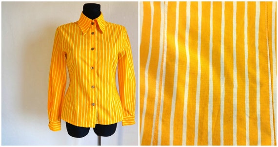 Marimekko Fabric Handmade Jokapoika Blouse Striped