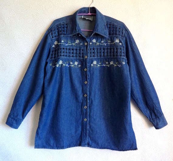 womens jean shirt