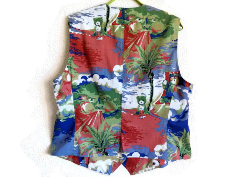 Vintage Women/'s Vest Cotton Waistcoat Polo Sport Vest Colorful Clothing Summer Clothing Cotton Clothing Vintage Vest With Metal Buttons