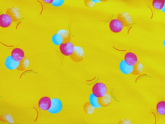 Vintage  90s Yellow Bubbles Skirt Midi Maxi Skirt… - image 4