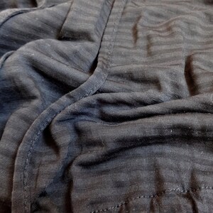 Marimekko Black Striped Drawstring Waist Top Long Top Marimekko Clothing Women's Vintage Top Buttons Closure Black Women's Marimekko Top image 8