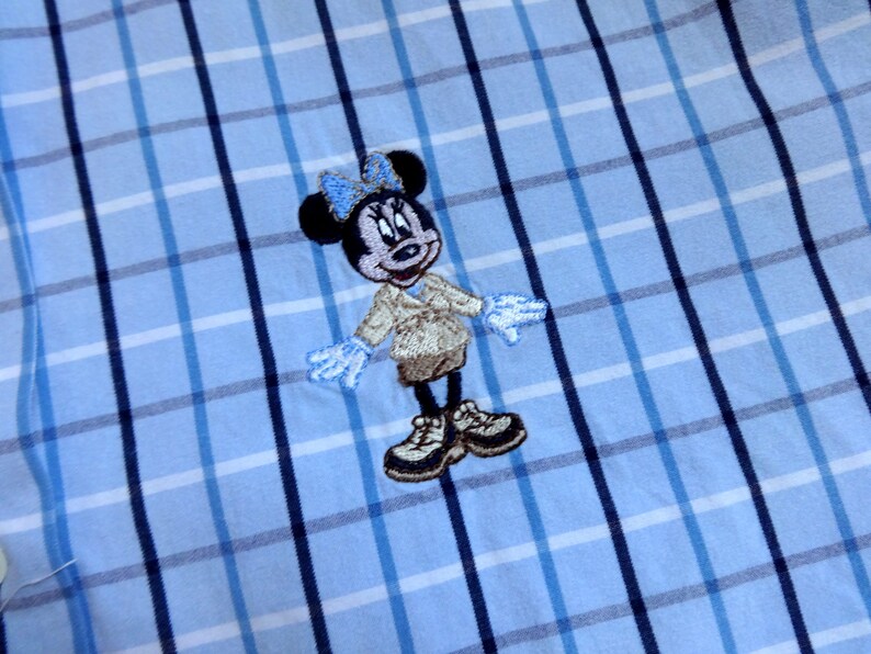 mickey mouse checkered shirt