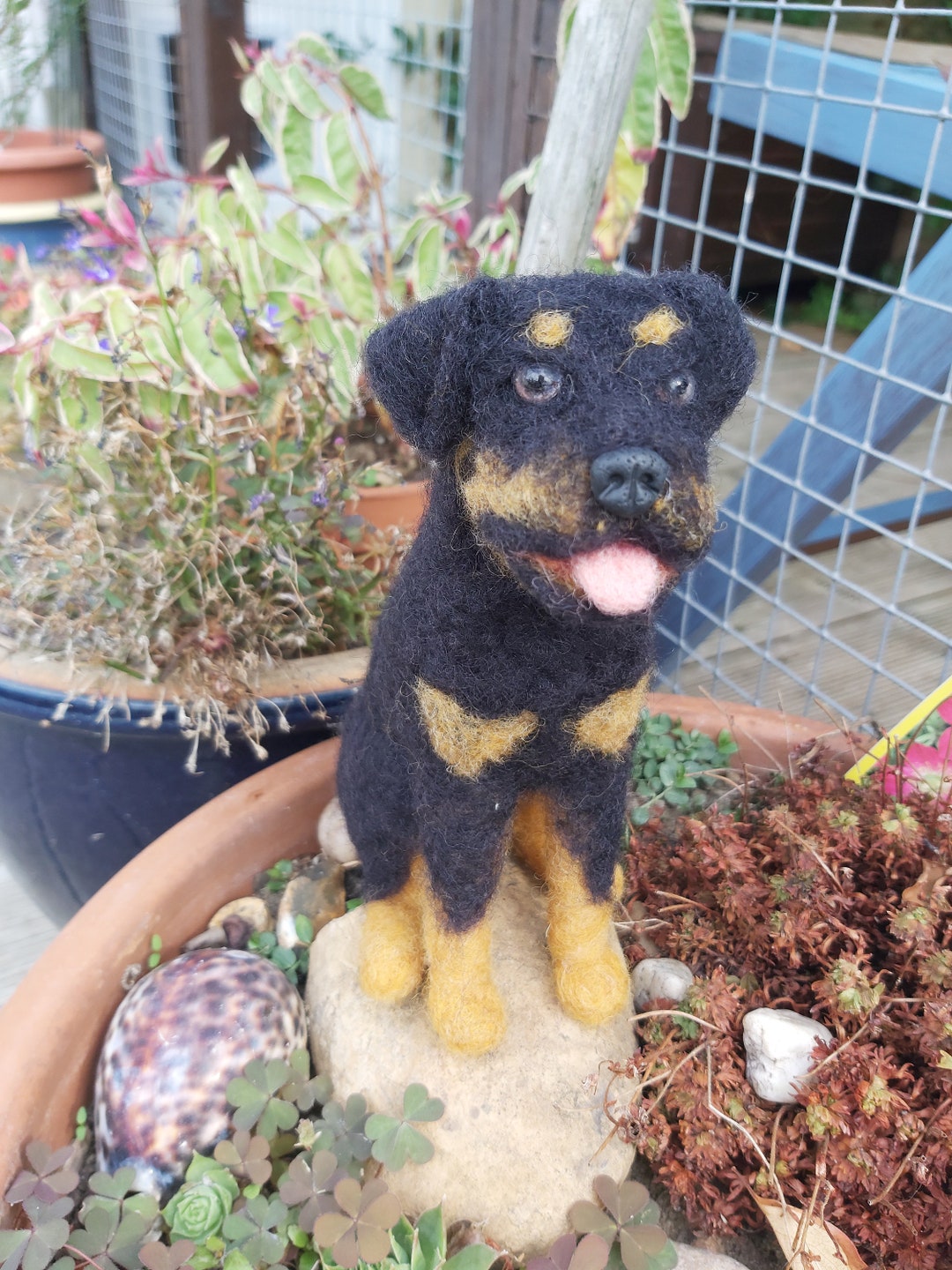 Micro Miniature Rottweiler Miniature Needle Felted Rottweiler - Etsy