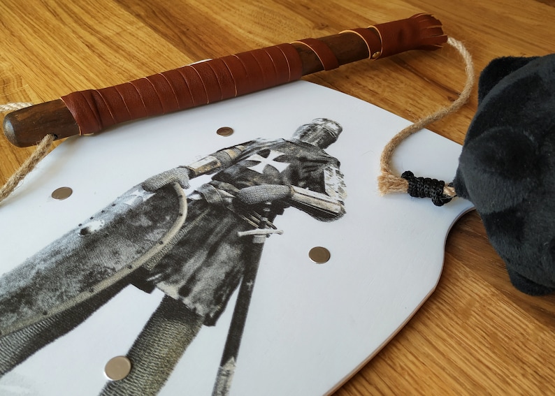 templarian kid warrior medieval kid costume birthday gift kids gift full kid costume kids medieval weapon set wodden shield and mace