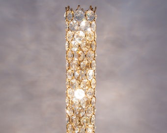 Exquisite Gilt Jewel Floor Lamp Sciolari Design by Palwa, Germany, 1960s