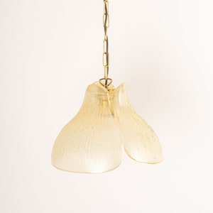 Petite Glass Pendant Light Designed by Peill &Putzler, Germany, 1970s