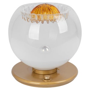 Wonderful Large Glass Table Lamp Italy, 1970s