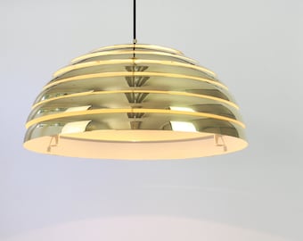 Large Brass Dome Pendant Light by Florian Schulz, Germany