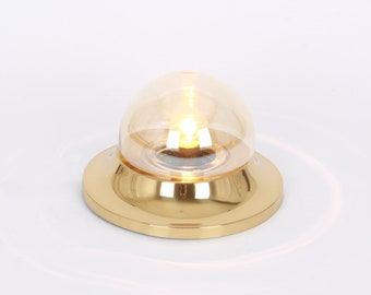 1 of 6 Mid Century Flush mount / wall light Smoked Glass -Sputnik - Germany